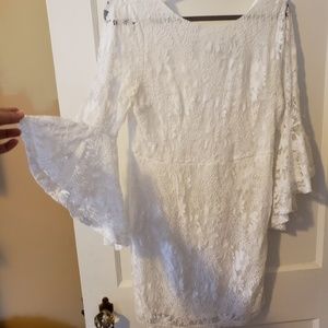 Lulu's white lace dress XL